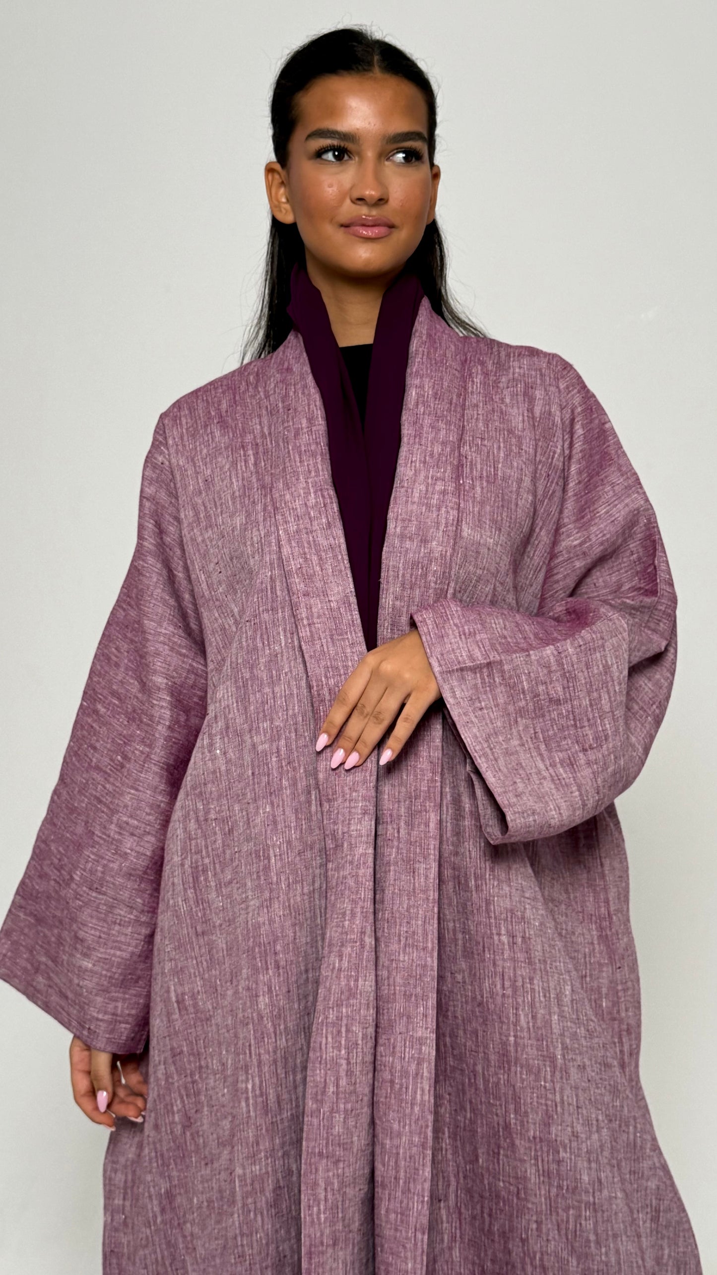 Linen Chambray in purple