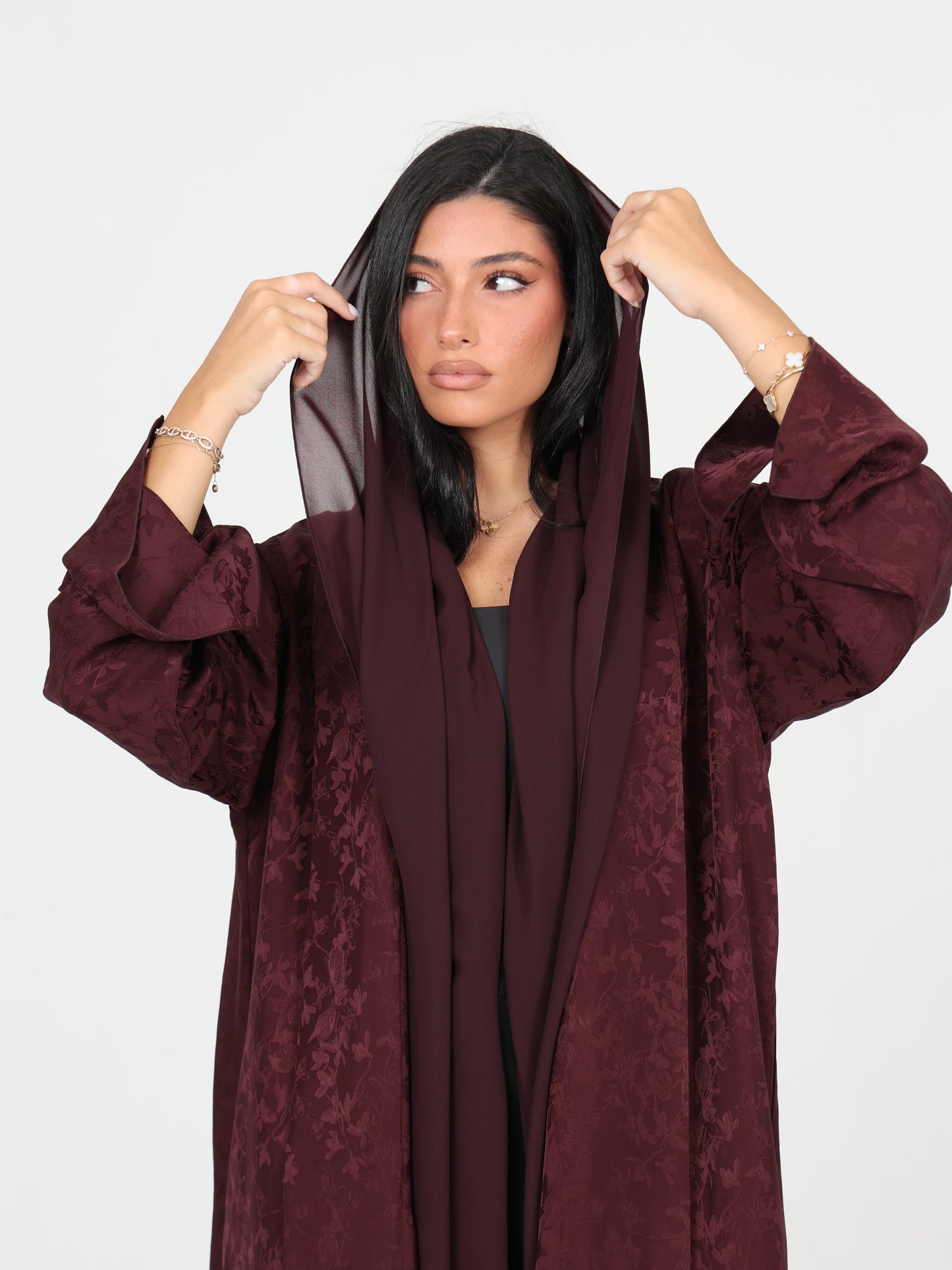 Berry Bloom Abaya