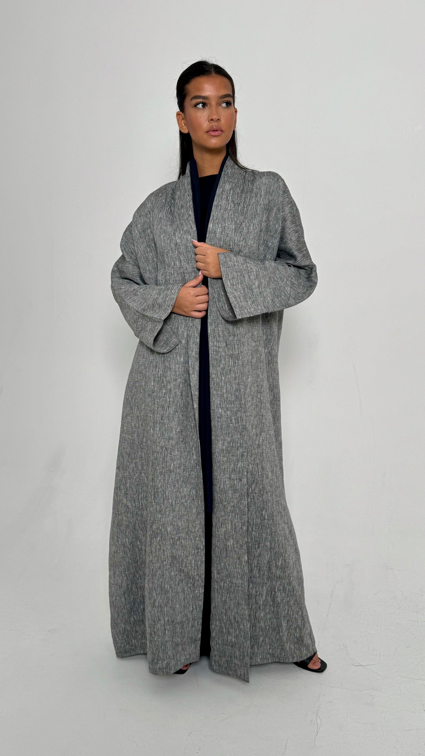 Linen Chambray in Black