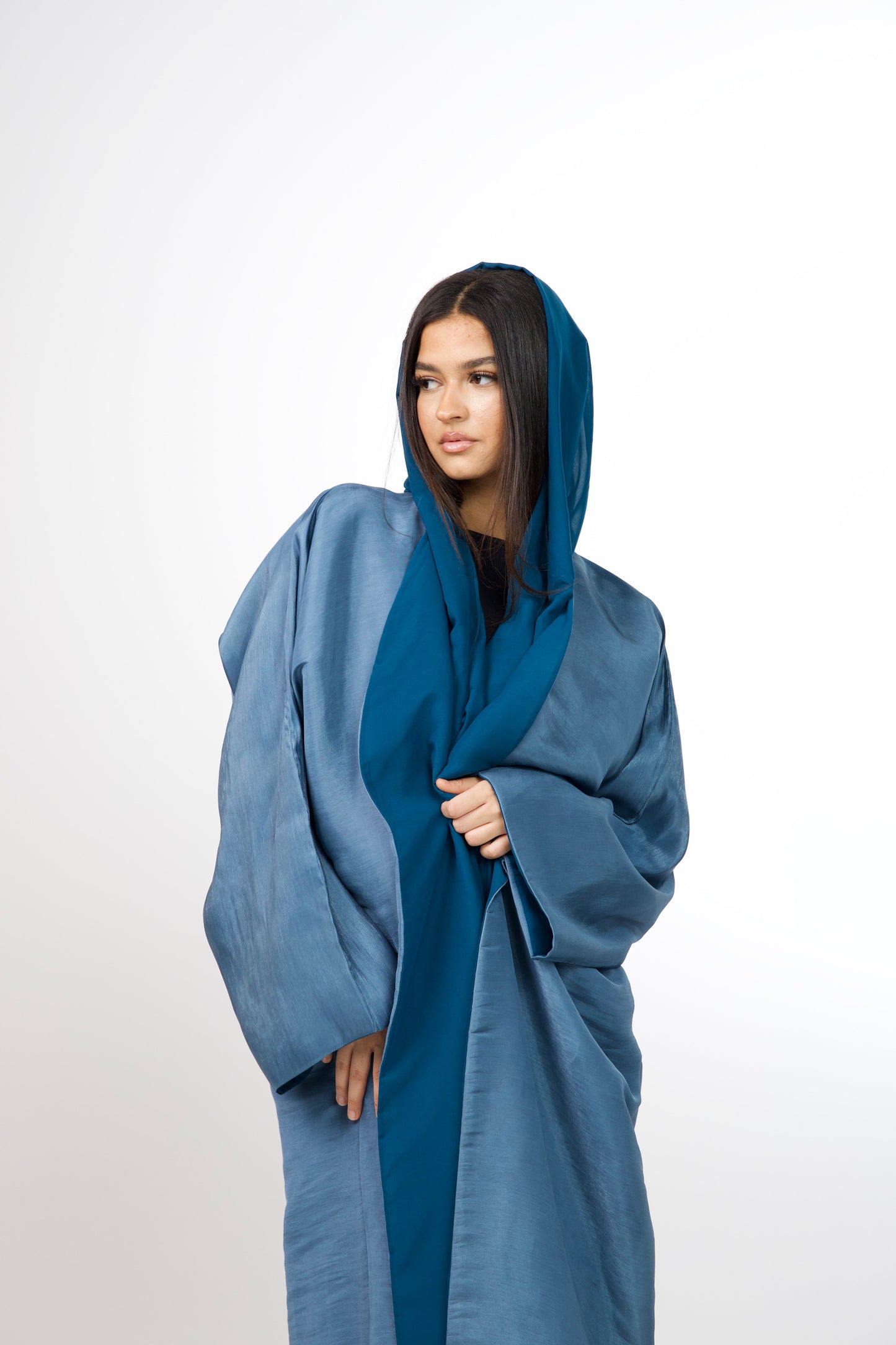 Blue organza