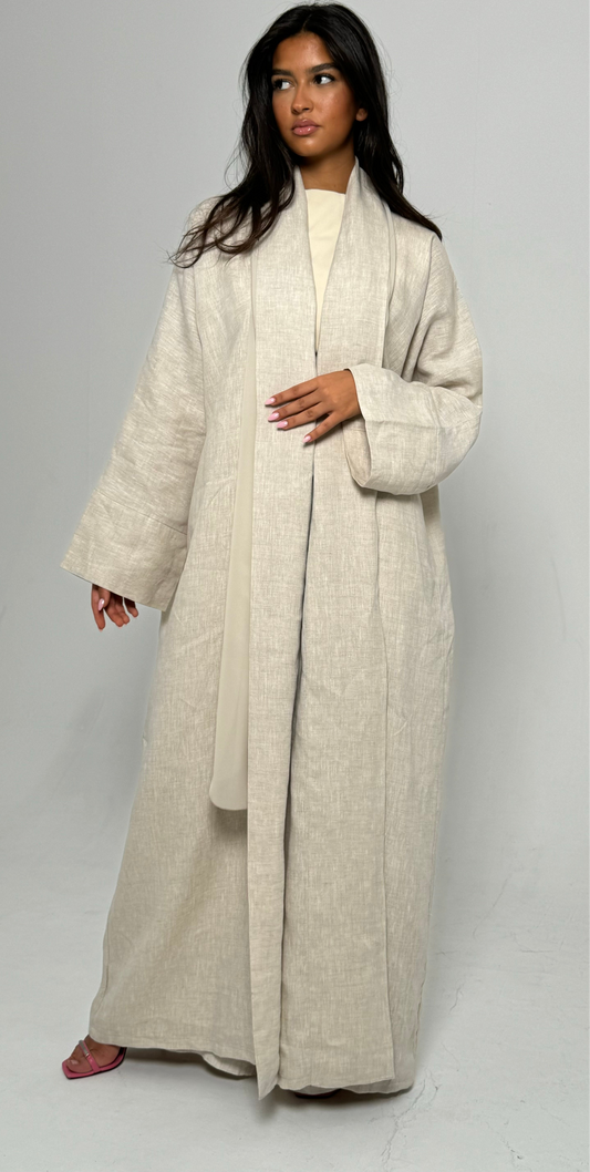 Linen Chambray in beige