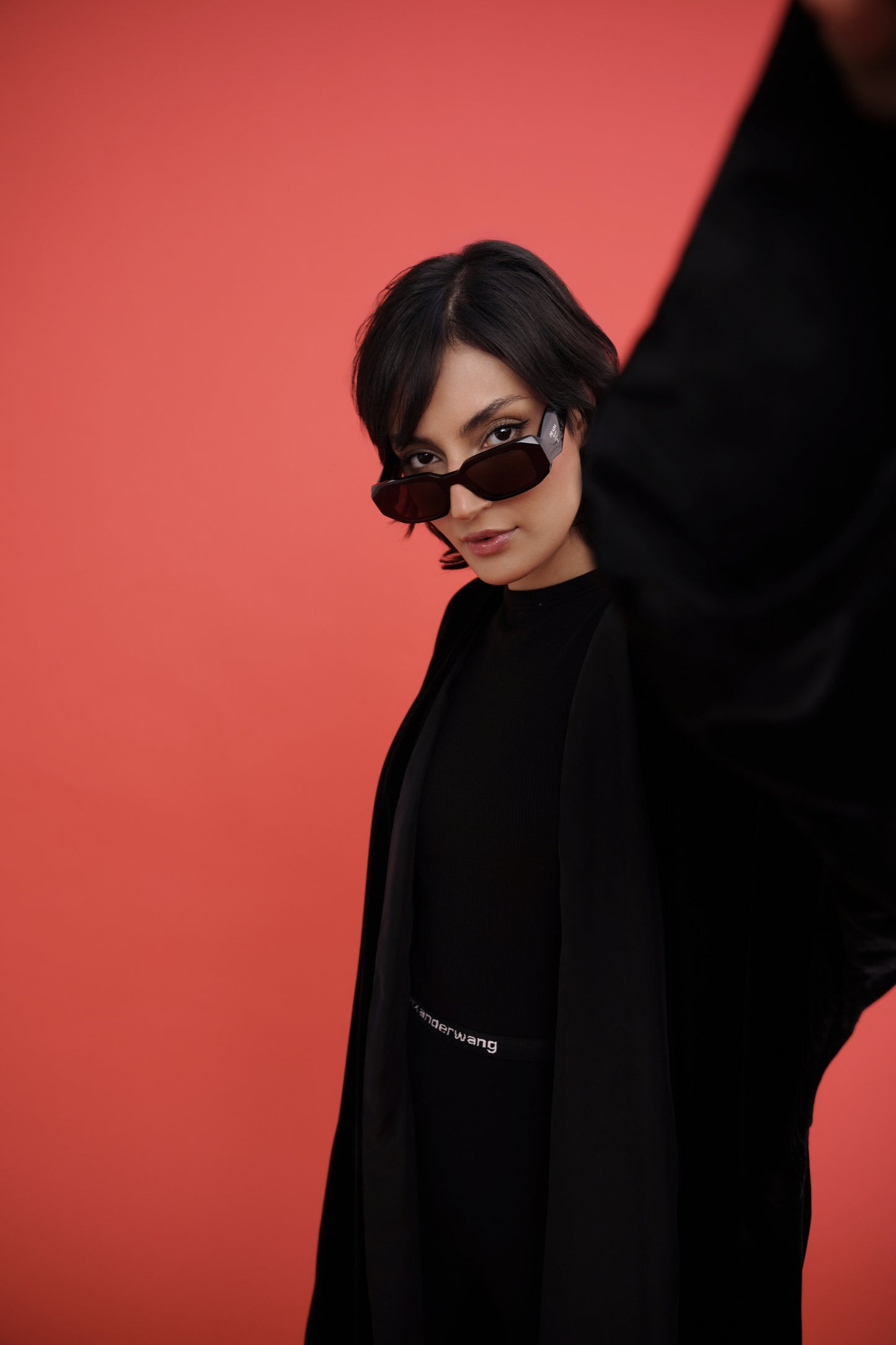 Reversible velvet abaya