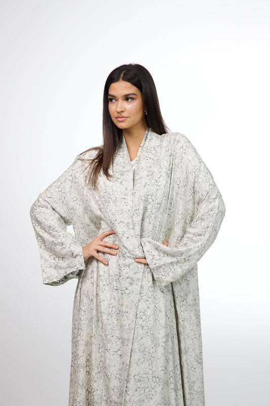 victorian white abaya
